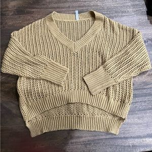 Cable knit sweater